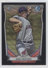2014 Bowman Draft Chrome Black Wave Refractor Sam Hentges #CDP117 ok2