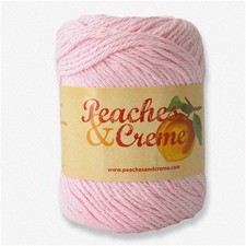 Peaches  Creme Pastel Pink Cotton Yarn - 2.5 oz. Color 11421 