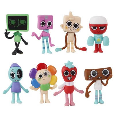 8pcs/Set Anime Dandy's World Action Figure Toy Cartoon Dandy World Horror Game
