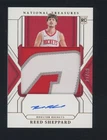 2024-25 Panini National Treasures RPA Patch Bronze Reed Sheppard AUTO 21/49 RC