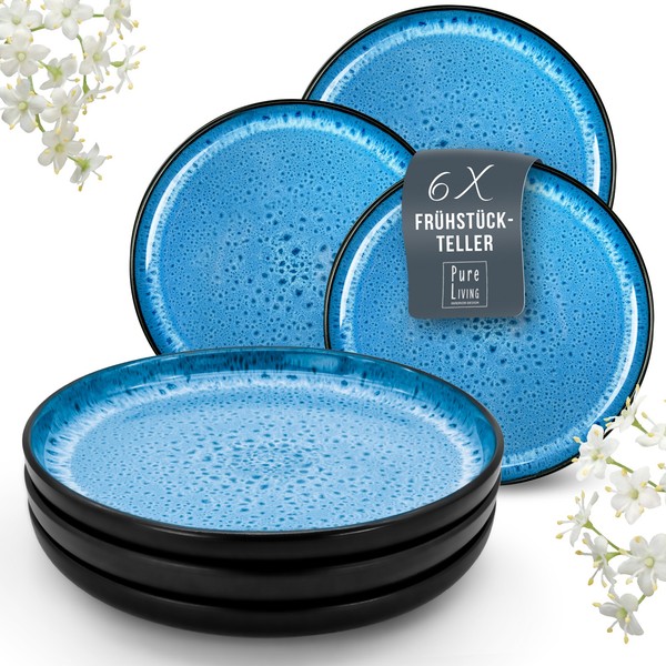 FrüHstüCksteller 6Er Set Ibiza Aus Steingut - Stylishe Kuchenteller, Desserttell-image