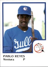 1986 Ventura Gulls ProCards 22 Pablo Reyes Azua Dominican Republic Baseball Card