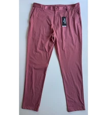 RHONE Commuter Slim Flex-Knit Tech Pant Mens 38x33 Red Stretch NWT Performance