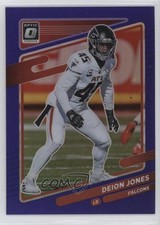 2021 Panini Donruss Optic Purple Prizm 12/50 Deion Jones #155 0x7c