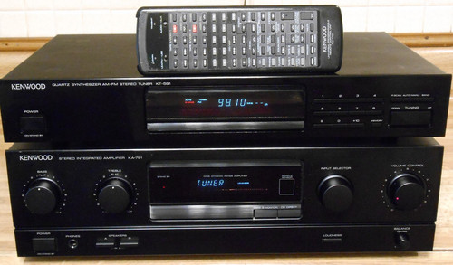 Kenwood KA-791 Stereo Integrated AMPLIFIER & KT-591 TUNER W/REMOTE! NICE & WORKS