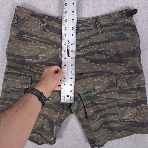 Rothco BDU Military Fatigue Tactical Jungle Tiger Stripe Camo Shorts Mens Small - Picture 8 of 13