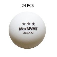 MaxMVMT Table Tennis Balls 3 Star 40mm ABS A40 24 Pack White Ping Pong