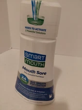 SmartMouth Activated Dual-Solution Mouth Sore Rinse Mouthwash, 1 fl oz,