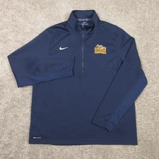 Drexel Dragons Sweater Mens XL Navy Blue 1/4 Zip Pullover Nike Drifit Team