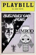 Senator Joe / Nimrod Playbill (1989) - Closed in Previews!