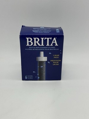 BRITA Bottle Replacement Filters 6 Filters New Sealed In Box