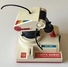 VTG RADIO SHACK Robotic Banker Coin Bank Non Working For Parts Or Display