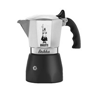 Bialetti Brikka Espressokocher 2 Tassen Aluminium Schwarz Silber