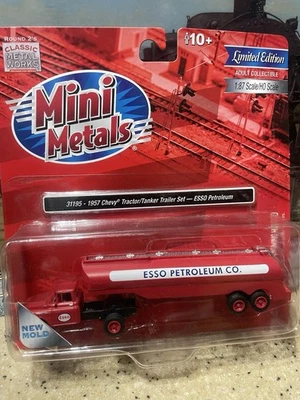 Classic Metal Works 1957 Chevy Truck with Tanker ESSO Petroleum 1:87 HO Scale - Image 1 of 4