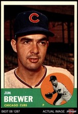 1963 Topps #309 Jim Brewer Cubs 8 - NM/MT