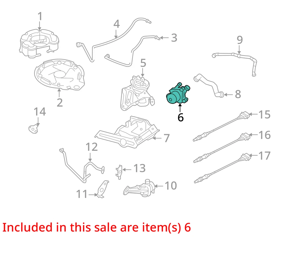 BOMBA INYECCIÓN AIRE SMOG Volkswagen CC 2012 12 2013 13 2014 14 1036001 Foto 3 de 4