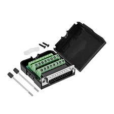uxcell D-sub DB25 Breakout Board Connector with Case 25 Pin 2-Row Male Port Sold