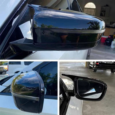 For 17-2022 BMW G30 G20 G11 G12 M Style Gloss Black Door Wing Mirror Cover Cap E