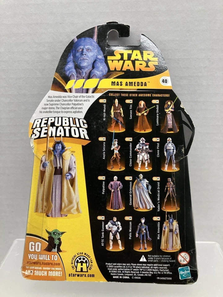 LOTE de 4 figuras de acción de Star Wars La Venganza de los Sith Mas Amedda, Darth Vader, + Foto 3 de 4
