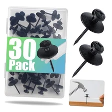 Pack Double Headed Picture Hanging Nails, Thumb Tacks, Push Pins for Wall 30