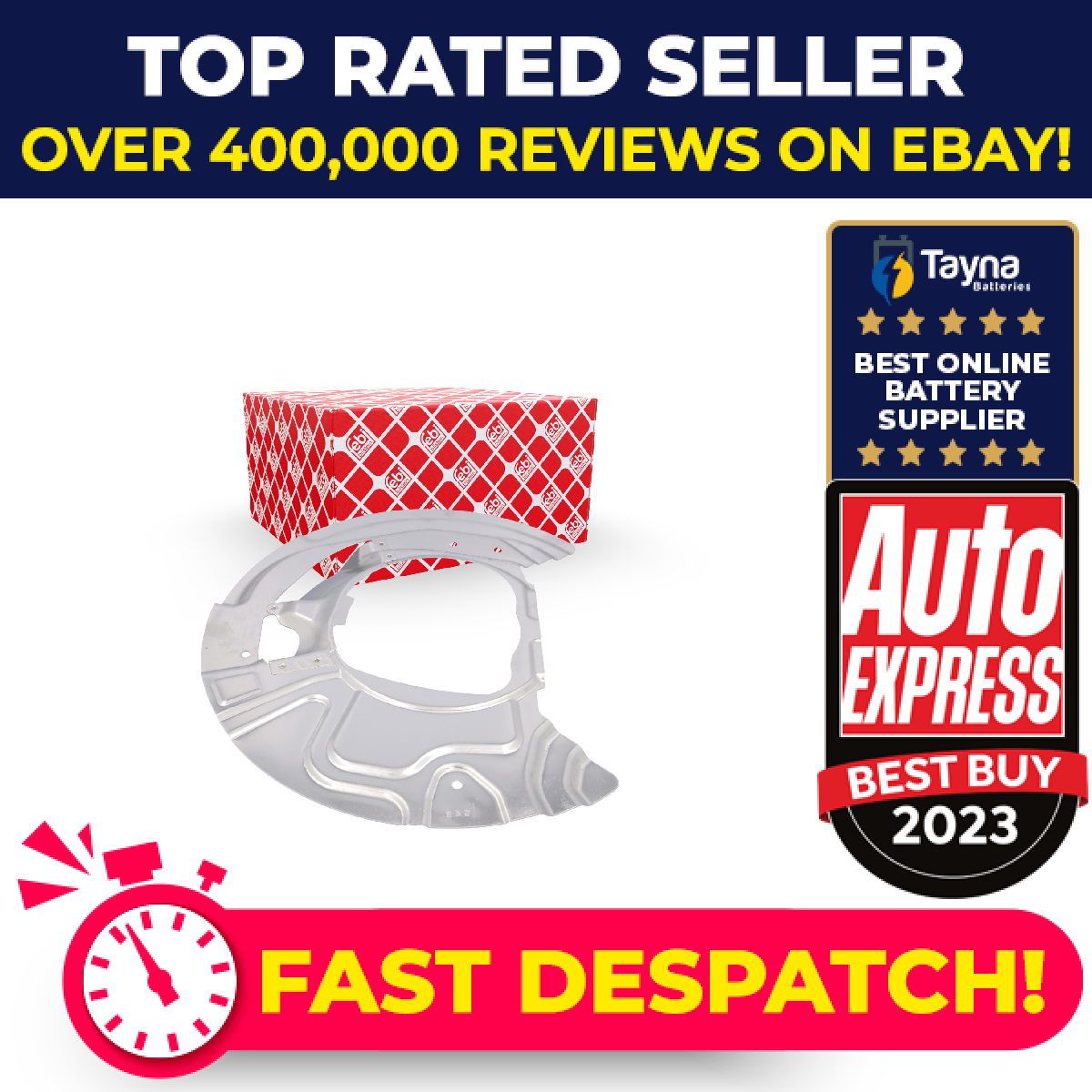Brake Disc Splash Panel Front Left 179888 Febi Guard Plate 34106895049 Quality