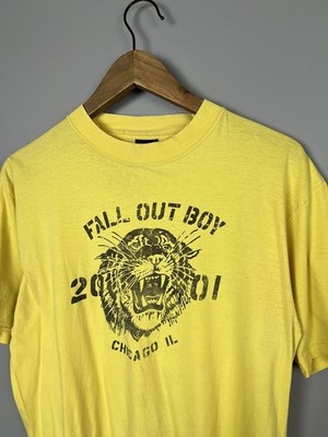 Fall Out Boy 2001 Yellow Short Sleeve Unisex T shirt Graphic tee NH25218