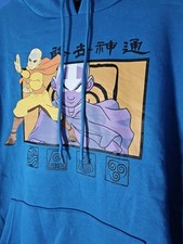 Avatar the Last Airbender Blue Hoodie Size Medium