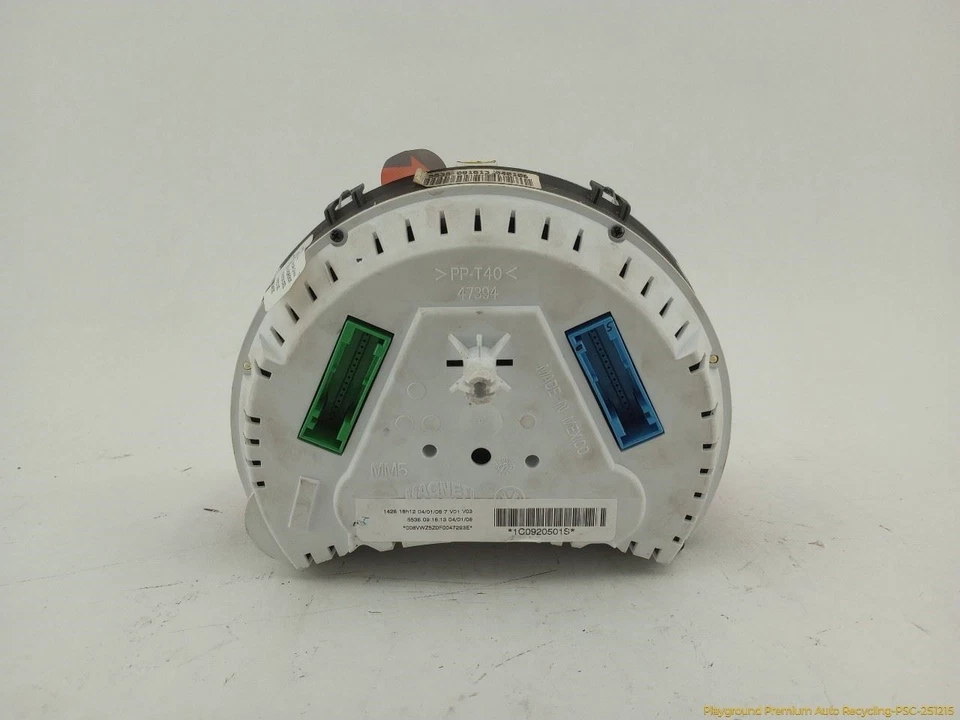 Volkswagen VW Beetle Instrument Cluster Speedometer Gauge Panel Fits 2006-2007 - Image 2 of 4