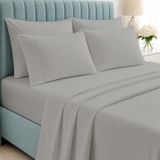 6 Piece Queen Sheet Set - 100 Egyptian Cotton Sheets, Hotel Luxury Bedding, ...