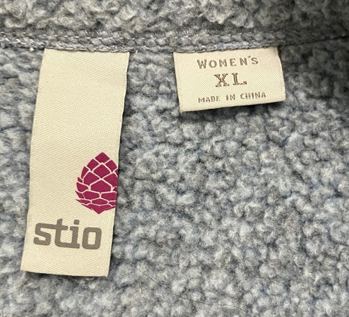 STIO Sweetwater Fleece Jacket XL Full Zip Sweater Hiking Outdoor Light Blue - Picture 3 of 7