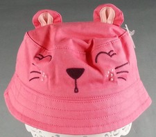 New NWT Gymboree Safari Twirl Pink Lion Bucket Hat Baby Toddler 0-12 Months