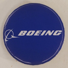 Vintage Boeing Logo Pinback Button  Airplane Jet Plane