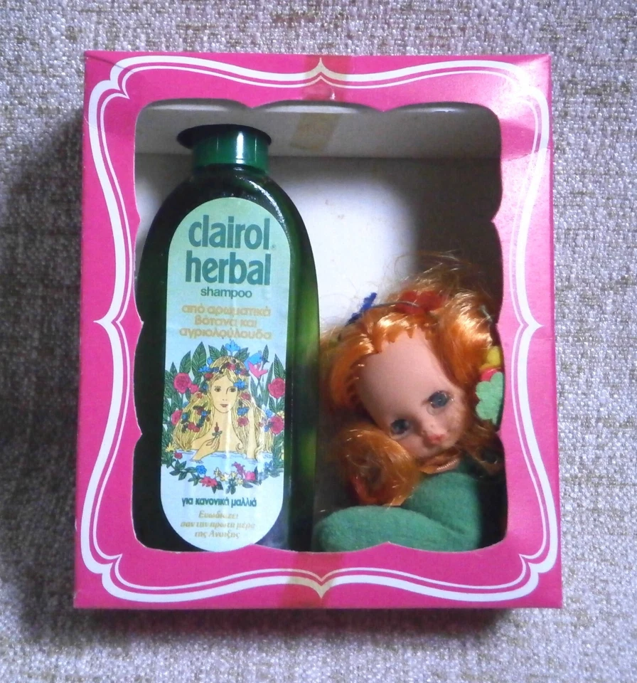 clairol herbal shampoo Normal Hair 100ml ( 3.4 fl oz ) + el greco Bean Doll NIB - Image 2 of 4
