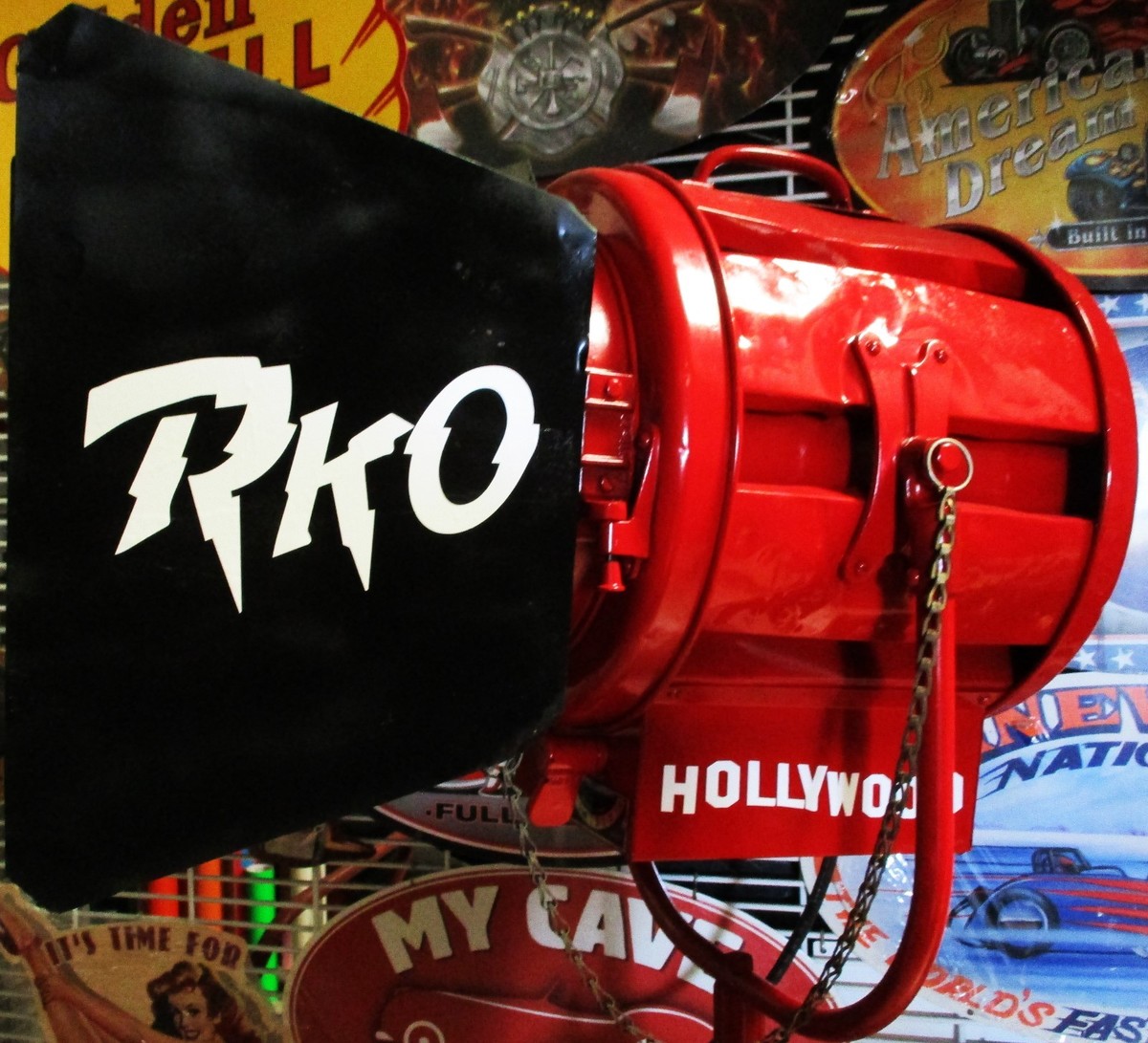 Mole-Richardson Hollywood 2K Red Movie Light Original circa 1940's