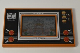 Vintage Nintendo Game and Watch Fire Attack 1982 handheld electronic game