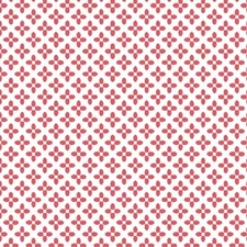 Fat Quarter - Spring Hill Farm: Dot Diamond Red Cotton Fabric