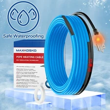 Thermostat-Controlled Heat Tape for Reliable Freeze Protection and Water Flow