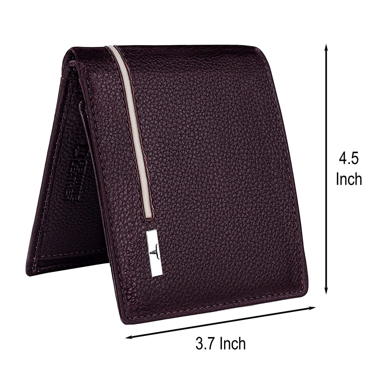 URBAN FOREST Genuine Leather Men's Wallet - Brown/Sand Casual Style With Multiple Compartments