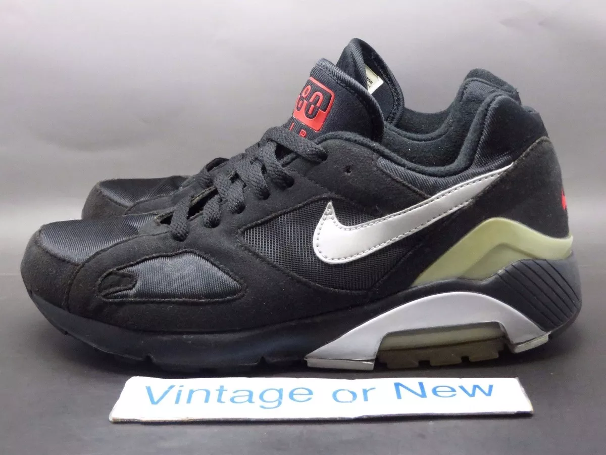 VTG Nike Air Max 180 Classic Black Red Running Shoes 2005 sz 7 | eBay