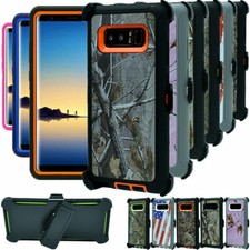 For Samsung Galaxy Note 8 Shockproof Camo Defender Case Cover with Belt Clip