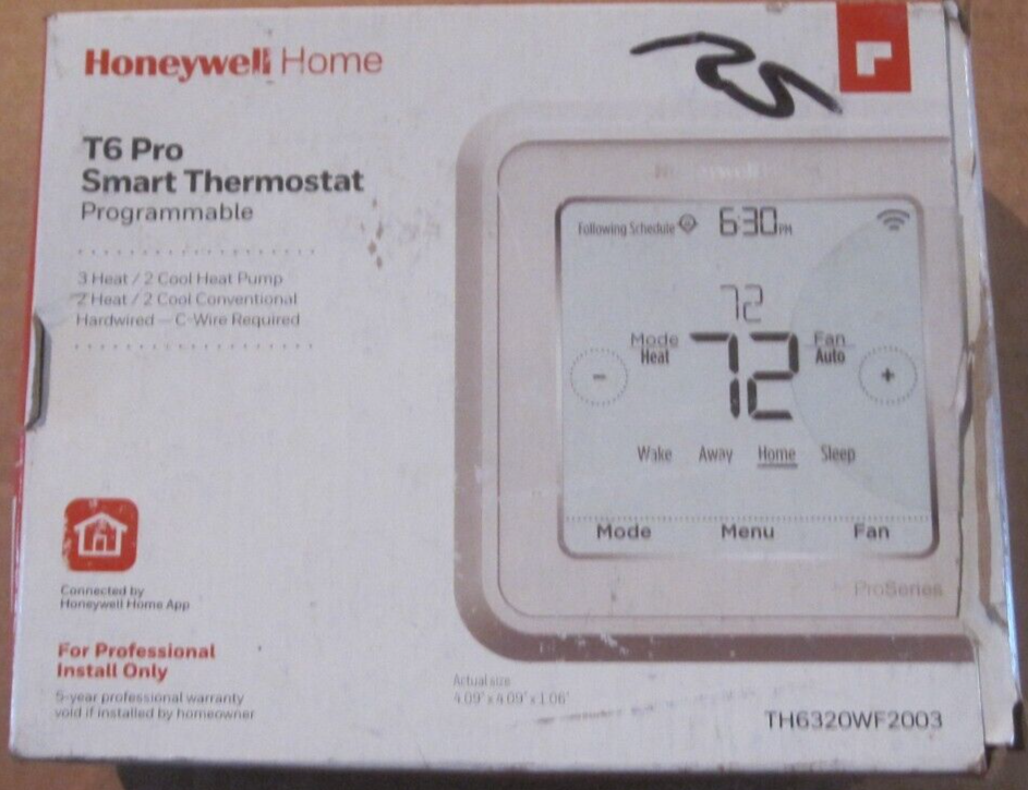 Honeywell Home T6 Pro Smart Thermostat Programmable TH6320WF2003 Free