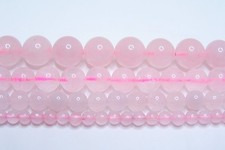 Rose Quartz 2mm-3mm-4mm-6mm-8mm-10mm-12mm Real Stone 15.5" Strand