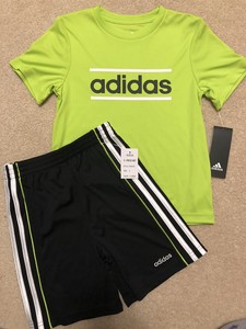 boys adidas short set