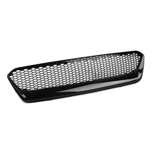 Gloss Black Front Bumper Grille Mesh Grill Fit For Subaru WRX 2015-2017 2016 - Picture 9 of 13