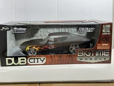 JADA DUB 1969 CHEVY CHEVELLE MATTE BLACK 1:18 COLLECTORS CLUB CC DIECAST MODEL