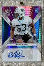 2019 PANINI SPECTRA NEON PINK AUTO /25 BRIAN BURNS RC
