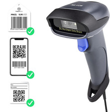 NETUM 2D Barcode Scanner w/Stand USB 2.0 Wired QR Code Imager Automatic Reader