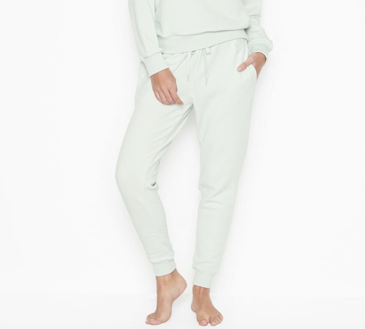 VICTORIA'S SECRET STRETCH FLEECE JOGGER PANTS size XL | eBay