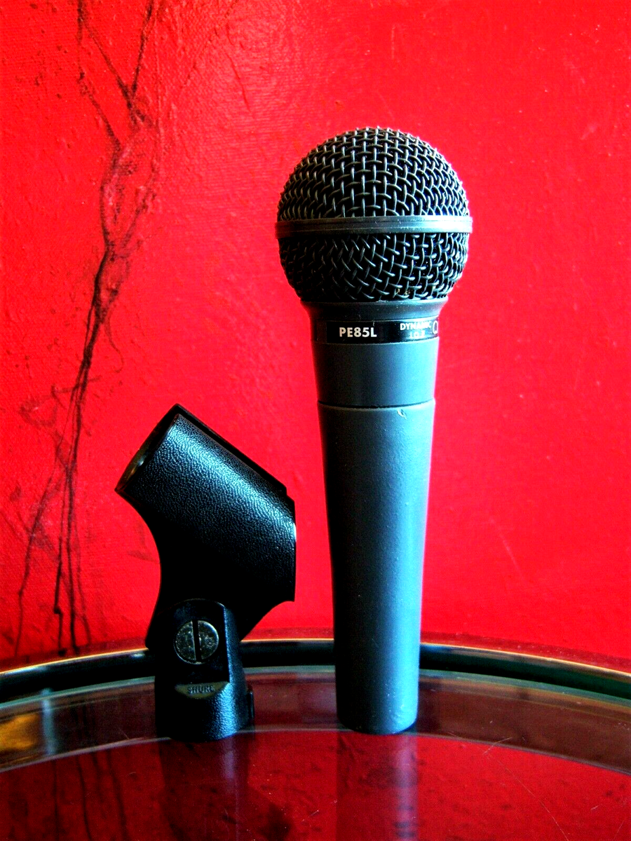 Vintage 1980's Shure PE85L cardioid dynamic microphone Lo Z w