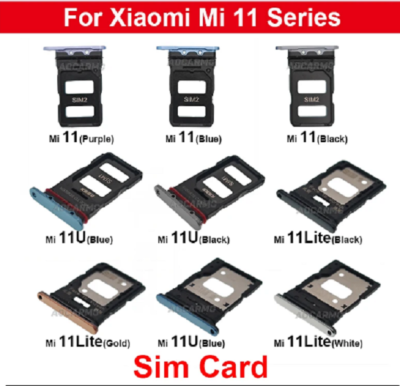 Card Slot Tray Holder Sim Card Reader Socket For Xiaomi 11 Ultra